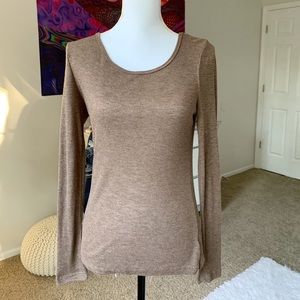 Brown long sleeve shirt